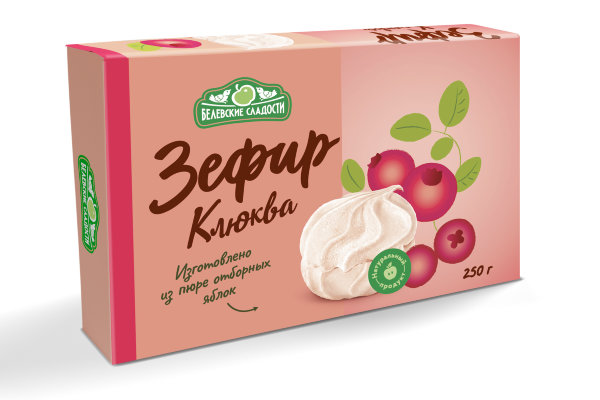 №2 Зефир белевский "Клюква" 250г в Заинске